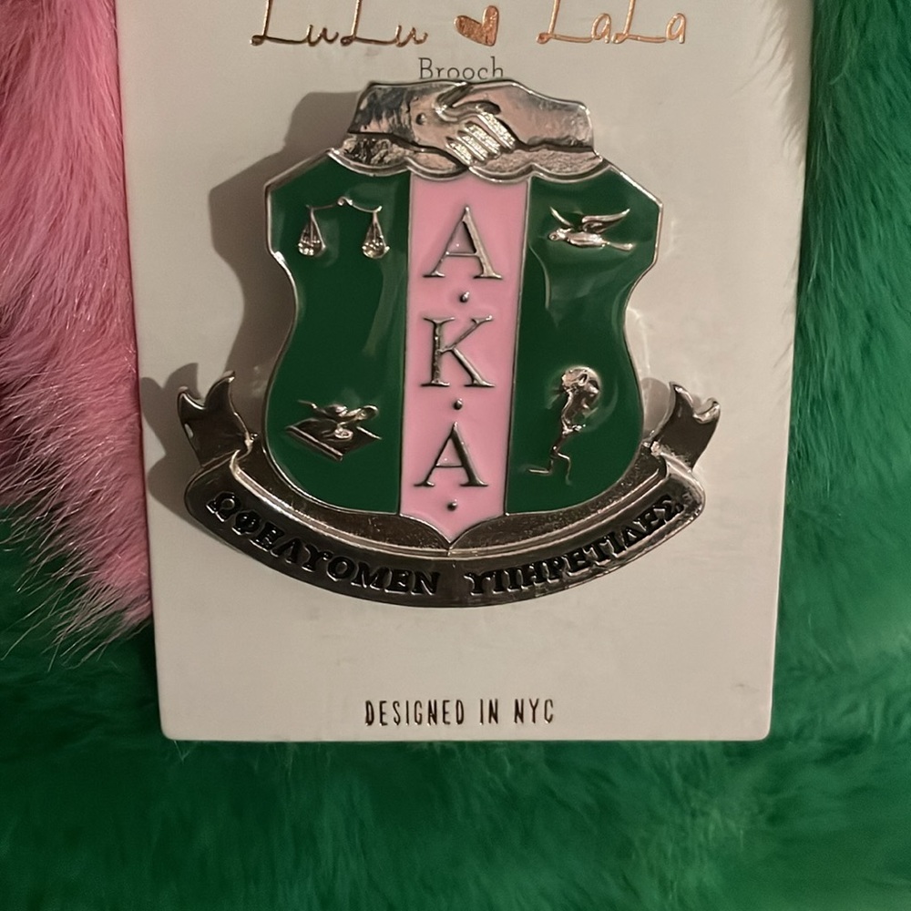 AKA sorority‎ sheild brooch